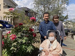 お花見にお家に帰ってきました✨素敵な家族さんです