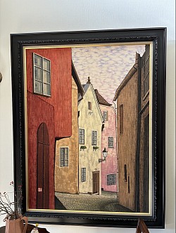 お客様のお家に飾っている素敵な絵✨なななんとお客様が描いた絵と聞いてびっくり　素敵な絵です