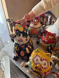 招き猫ちゃんたち✨✨めちゃかわいい💕楽しすぎて本日2回も行ってしまった笑